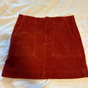 Urban outfitters burnt orange corduroy skirt